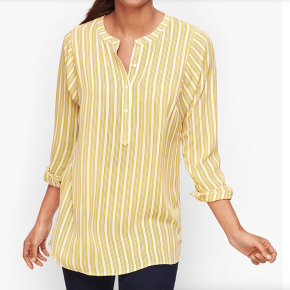 Talbots Simple Stripe Soft Shirt - Picture 1 of 6